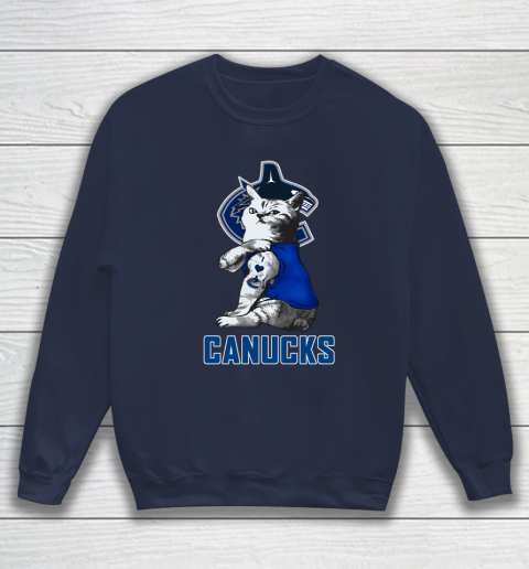NHL My Cat Loves Vancouver Canucks Hockey Sweatshirt 2