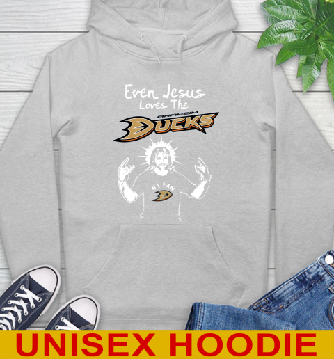 Anaheim Ducks NHL Hockey Even Jesus Loves The Ducks Shirt Hoodie 6