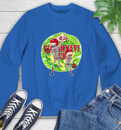 MLB Cincinnati Reds Rick And Morty Baseball Sports Sweatshirt 8