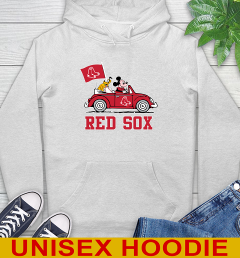 MLB Baseball Boston Red Sox Pluto Mickey Driving Disney Shirt Hoodie