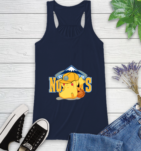 NBA Pikachu Basketball Sports Denver Nuggets Racerback Tank 12