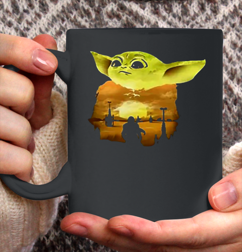 Star Wars Darth Vader And Baby Yoda Ceramic Mug 11oz