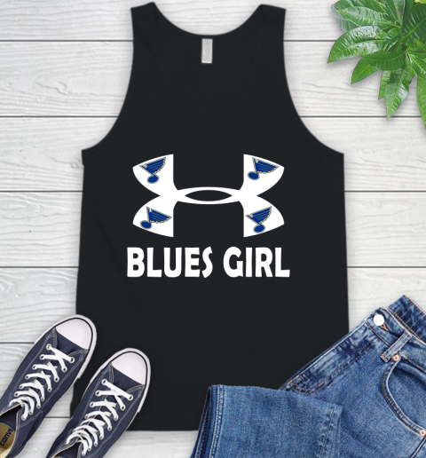 NHL St.Louis Blues Girl Under Armour Hockey Sports Tank Top