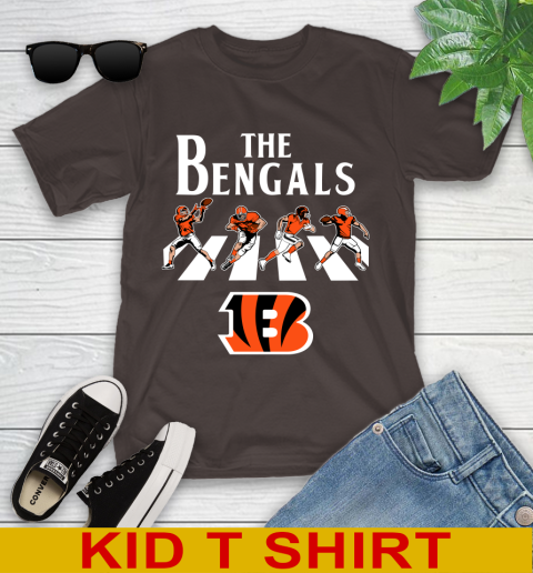 NFL Football Cincinnati Bengals The Beatles Rock Band Shirt Youth T-Shirt 6