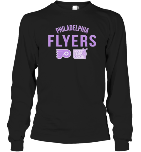 Philadelphia Flyers Richmond Resilient Hockey Fights Cancer Long Sleeve T-Shirt