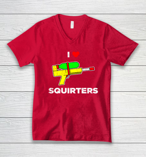 I Heart Squirters Funny I Love Squirters V-Neck T-Shirt 5