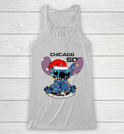 Chicago White Sox MLB noel stitch Baseball Christmas Racerback Tank