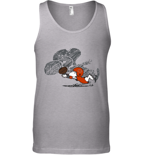 bbtj chicago bears snoopy plays the football game unisex tank 17 front sport grey