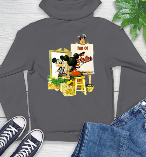 MLB Baseball Baltimore Orioles Mickey Drawing Shirt 20