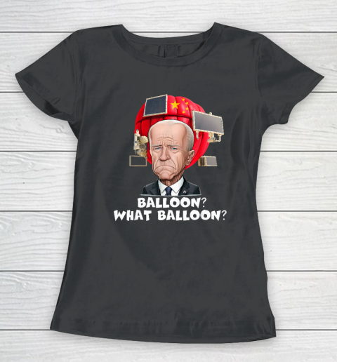 Chinese Spy Balloon Funny Surveillance Joe Biden China Women's T-Shirt