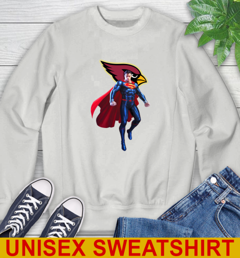 NFL Superman DC Sports Football Arizona Cardinals Sweatshirt 5
