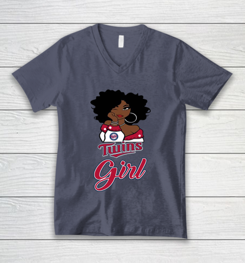 Minnesota Twinss Girl MLB V-Neck T-Shirt 8