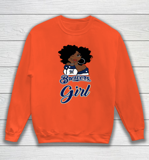 Milwaukee Brewerss Girl MLB Sweatshirt 4