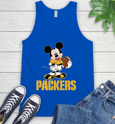 NFL Football Green Bay Packers Cheerful Mickey Mouse Shirt Tank Top 5