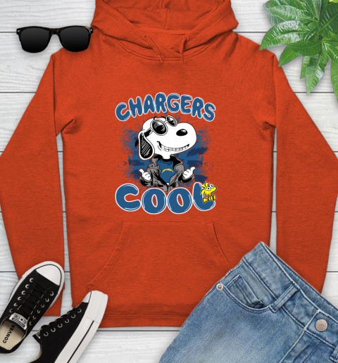 NFL Football Los Angeles Chargers Cool Snoopy Shirt Youth Hoodie 4