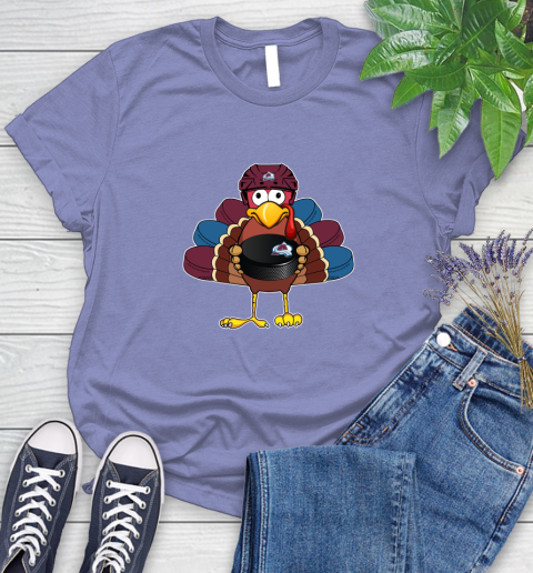 Colorado Avalanche Turkey Thanksgiving Day Women's T-Shirt 11