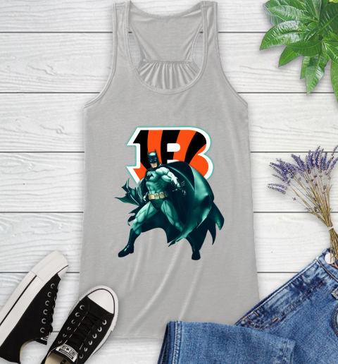 NFL Batman Football Sports Cincinnati Bengals Racerback Tank