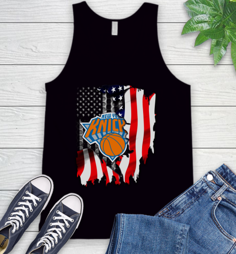 New York Knicks NBA Basketball American Flag Tank Top