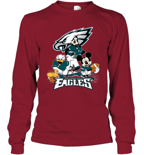 Mickey Donald Goofy The Three Philadelphia Eagles Football Shirts Unisex Jersey  Tee 