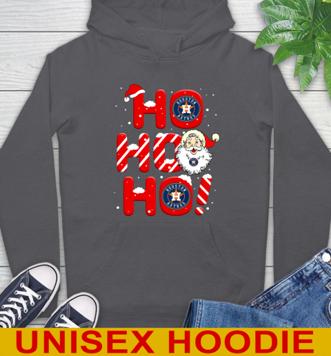 Houston Astros MLB Baseball Ho Ho Ho Santa Claus Merry Christmas Shirt Hoodie 7