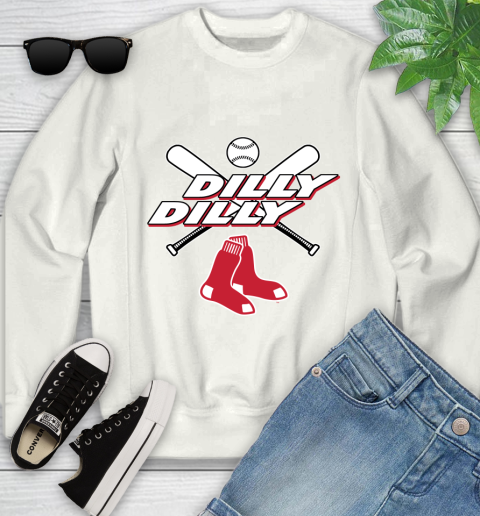 MLB Boston Red Sox Dilly Dilly Baseball Sports Youth Sweatshirt