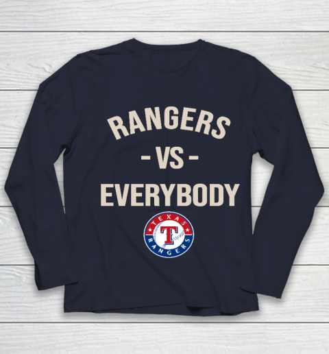Texas Rangers Vs Everybody Youth Long Sleeve 2