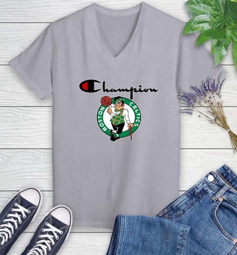 NBA Basketball Boston Celtics Champion Shirt Women's V-Neck T-Shirt 2