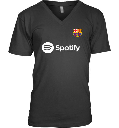 Drake Barcelona Soccer Spotify V-Neck T-Shirt
