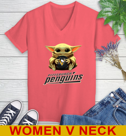 NHL Hockey Pittsburgh Penguins Star Wars Baby Yoda Shirt 83