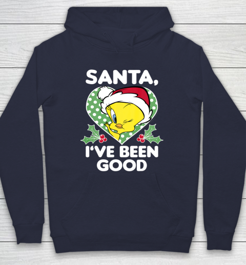 Looney Tunes Christmas Tweety Bird Santa I ve Been Good Hoodie 2