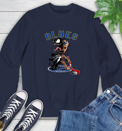 NHL St.Louis Blues Hockey Venom Groot Guardians Of The Galaxy Sweatshirt 3