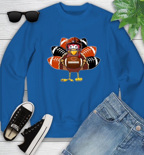 Chicago Bears Turkey Thanksgiving Day Youth Sweatshirt 8