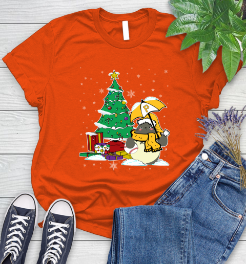 Pittsburgh Pirates MLB Baseball Cute Tonari No Totoro Christmas Sports Women's T-Shirt 3