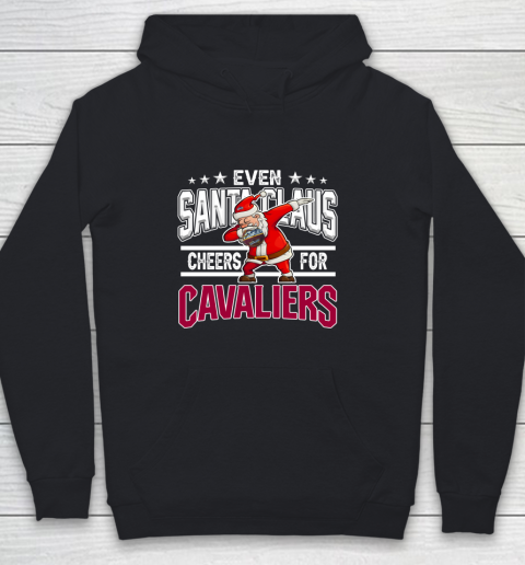 Cleveland Cavaliers Even Santa Claus Cheers For Christmas NBA Youth Hoodie
