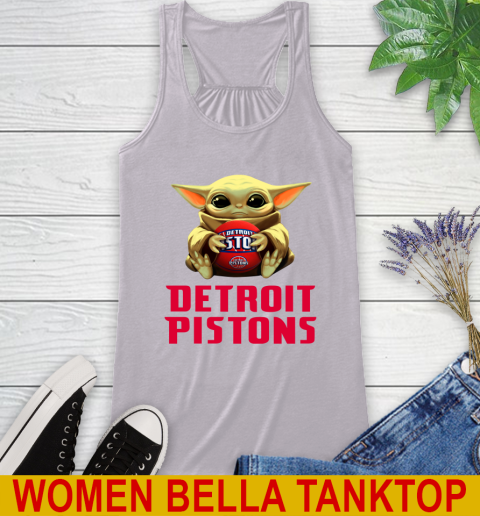 NBA Basketball Detroit Pistons Star Wars Baby Yoda Shirt 41