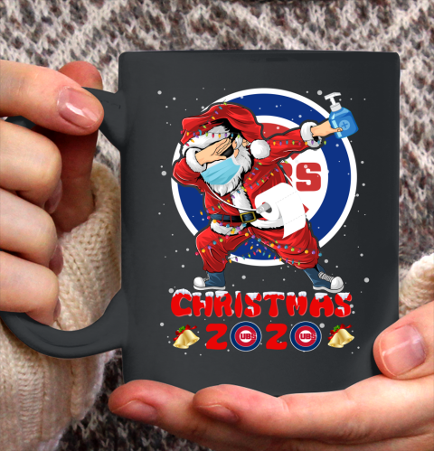 Chicago Cubs Funny Santa Claus Dabbing Christmas 2020 MLB Ceramic Mug 11oz