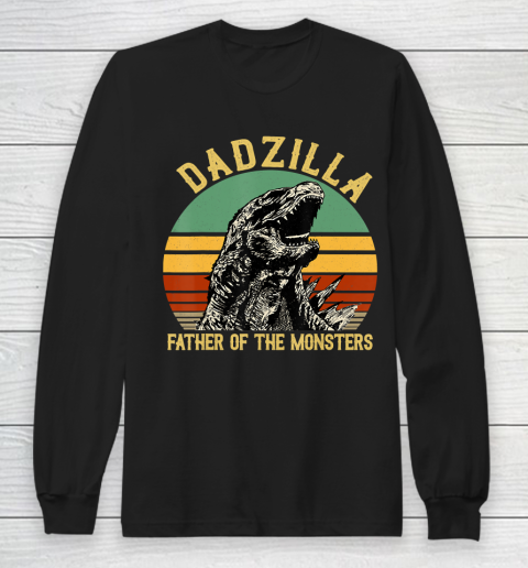Father gift shirt Vintage Dadzilla Father Of The Monsters Fathers Day Gift T Shirt Long Sleeve T-Shirt