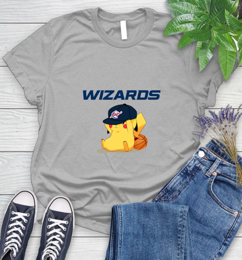 NBA Pikachu Basketball Sports Washington Wizards Women's T-Shirt 5