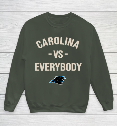 Carolina Panthers Vs Everybody Youth Sweatshirt 8