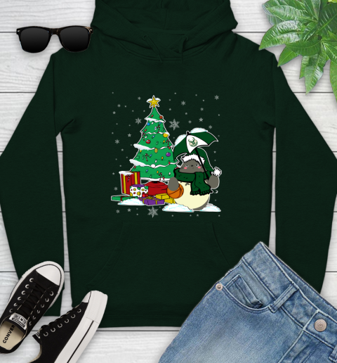 Milwaukee Bucks NBA Basketball Cute Tonari No Totoro Christmas Sports Youth Hoodie 14