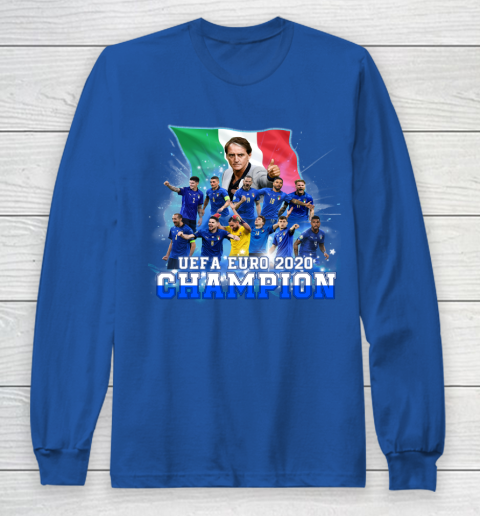 Italy European Champions 2020 Team Long Sleeve T-Shirt 6