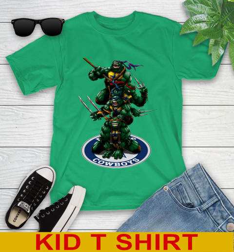 NFL Football Dallas Cowboys Teenage Mutant Ninja Turtles Shirt Youth T-Shirt 6