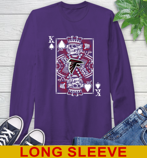 Atlanta Falcons NFL Football The King Of Spades Death Cards Shirt Long Sleeve T-Shirt 5