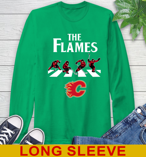 NHL Hockey Calgary Flames The Beatles Rock Band Shirt Long Sleeve T-Shirt 8
