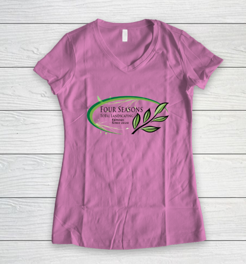 Four Seasons Total Landscaping Women's V-Neck T-Shirt 8
