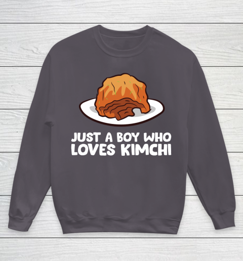 Just a Boy Who Loves Kimchis Funny Kimchi Youth Sweatshirt 5