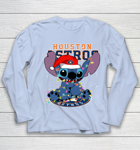Houston Astros MLB noel stitch Baseball Christmas Youth Long Sleeve 5