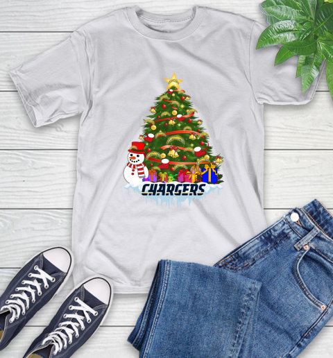 Los Angeles Chargers Merry Christmas NFL Football Sports T-Shirt 12