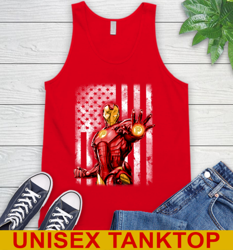 Pittsburgh Pirates MLB Baseball Iron Man Avengers American Flag Shirt Tank Top 5