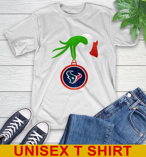 Houston Texans Grinch Merry Christmas NFL Football T-Shirt